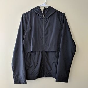Lululemon effortless black hooded jacket size 8